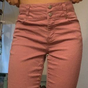Size 7 plum cotton spandex jeans.